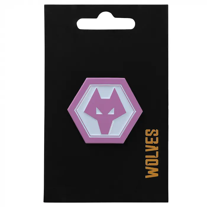 Wolves Kits Shop | Official Crest Badge – Pink – 30mm Wolverhampton Wanderers Apparel